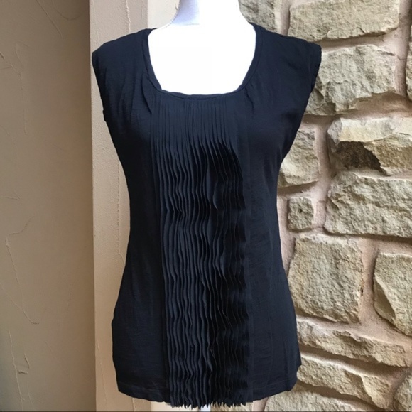 LOFT Tops - Ann Taylor Loft Sleeveless Top Cotton Medium Black